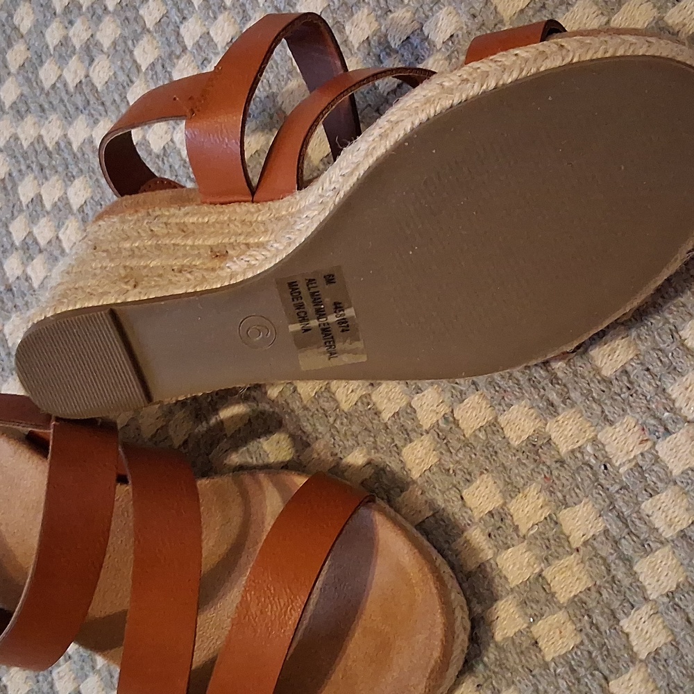 Brown Strappy Sandals - Picture 3 of 4